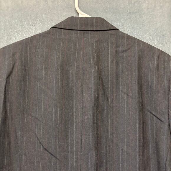 Man in Wool Blazer Union Made in USA Pinstripe Preppy Academia Professor Office - Picture 7 of 11